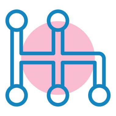 şebeke. Web simgesi basit illüstrasyon