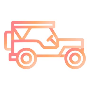 araba simgesi vektör illüstrasyonu