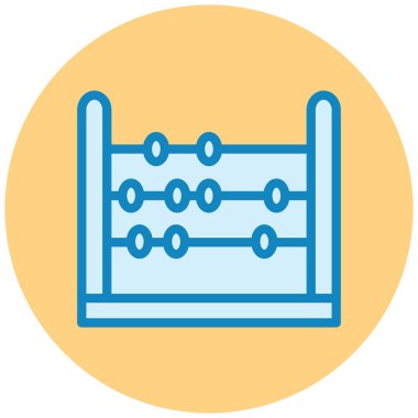 Abaküs. Web simgesi basit illüstrasyon