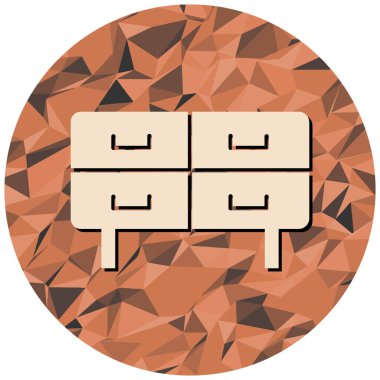 Modern simge işaretinin vektör illüstrasyonu.