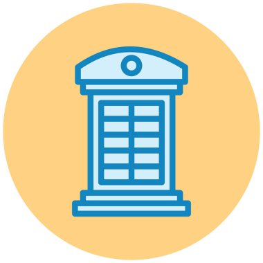 Posta kutusu. Web simgesi basit illüstrasyon