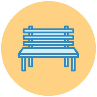 Yedek kulübesi Web simgesi basit illüstrasyon