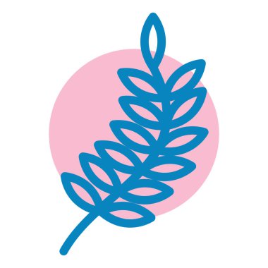 Bitki. Web simgesi basit illüstrasyon