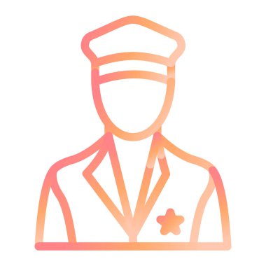 Doktor. Web simgesi basit illüstrasyon