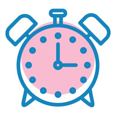 Alarm saat simgesi vektör illüstrasyonu