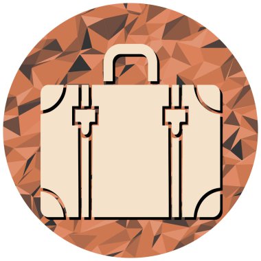 çanta simgesi vektör illüstrasyonu