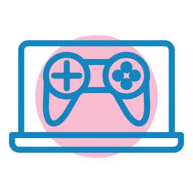 Oyun sahası. Web simgesi basit illüstrasyon