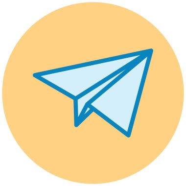 Kağıt uçak. Web simgesi