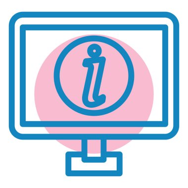 bilgi işareti simgesi, vektör illüstrasyonu basit tasarım