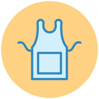 Önlük. Web simgesi basit illüstrasyon