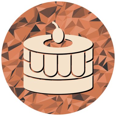 Kremalı ve kirazlı çikolatalı pasta.