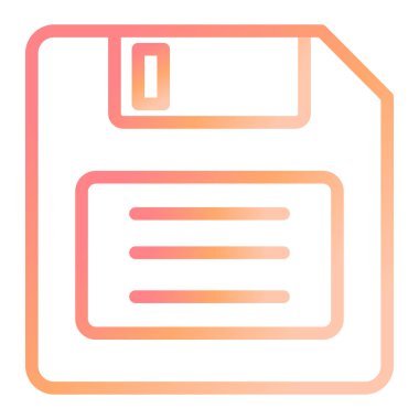 Disket simgesi, vektör illüstrasyonu