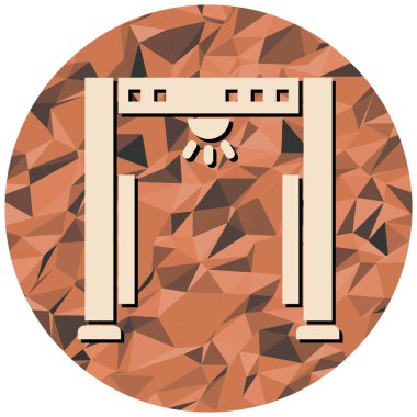 Modern b 'nin vektör illüstrasyonu torba simgesinden yoksun