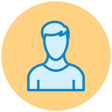 avatar. Web simgesi basit illüstrasyon