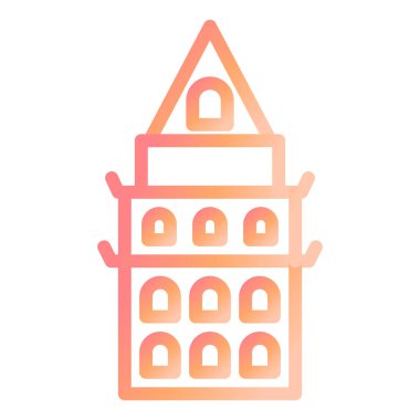 Bina. Web simgesi basit tasarım