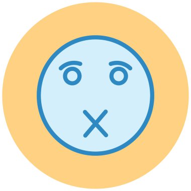 üzgün yüz ifadesi vektör simgesi