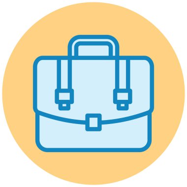 Çanta. Web simgesi basit illüstrasyon