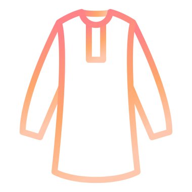 Kıyafetler. Web simgesi vektör illüstrasyonu