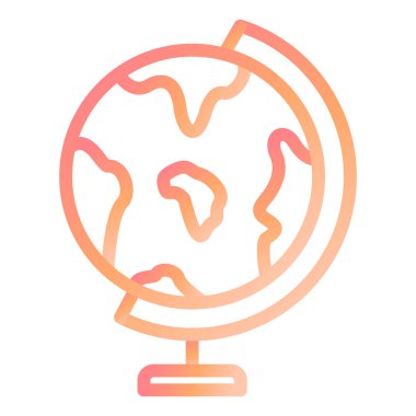 Coğrafya modern ikon vektör illüstrasyonu 