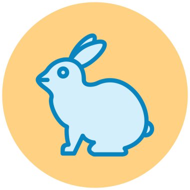 Tavşan. Web simgesi basit illüstrasyon