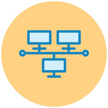 şebeke. Web simgesi basit illüstrasyon