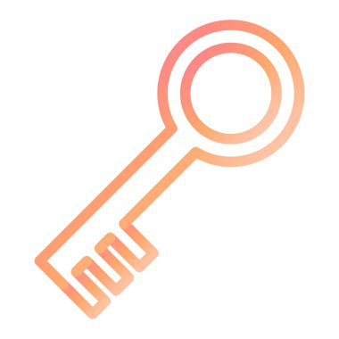 Anahtar. Web simgesi basit illüstrasyon 