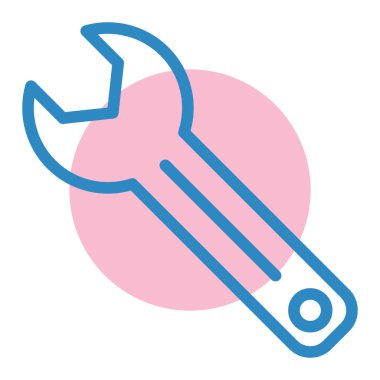 İngiliz anahtarı. Web simgesi basit illüstrasyon