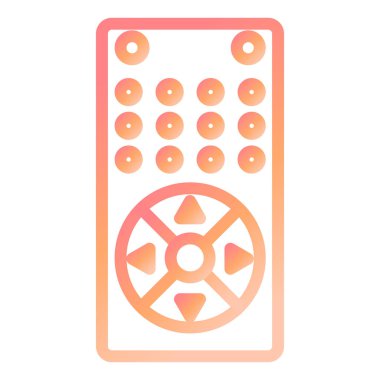 Uzaktan kumanda. Vektör çizim 