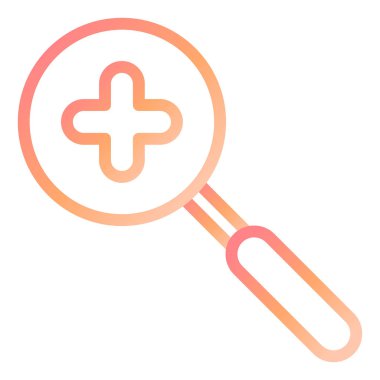 Yakınlaştır. Web simgesi basit illüstrasyon 