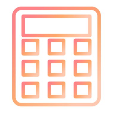 Hesap makinesi. Web simgesi basit illüstrasyon