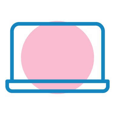 Bilgisayar. Web simgesi basit illüstrasyon