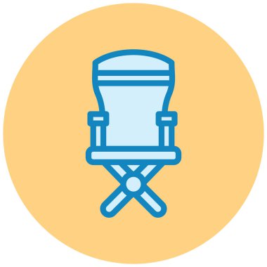 Sandalye. Web simgesi basit illüstrasyon