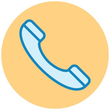 - Telefon. Web simgesi basit illüstrasyon