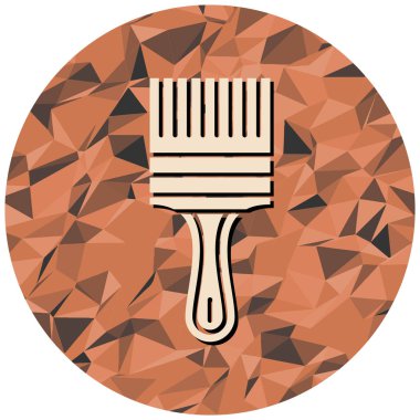 boya fırçası ikonu. vektör illüstrasyonu