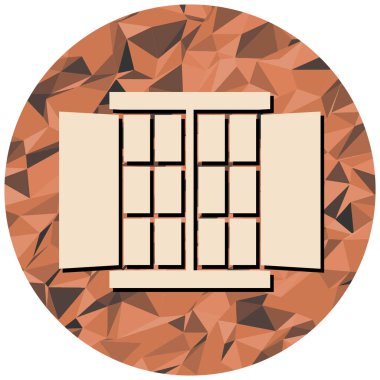 Bir pencerenin vektör illüstrasyonu