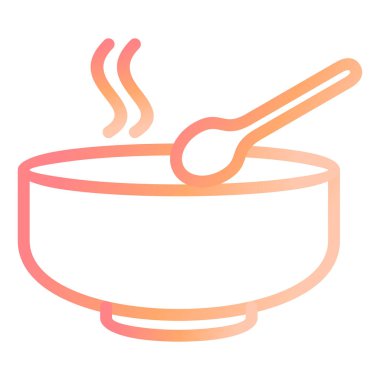 Çorba. Web simgesi basit illüstrasyon 