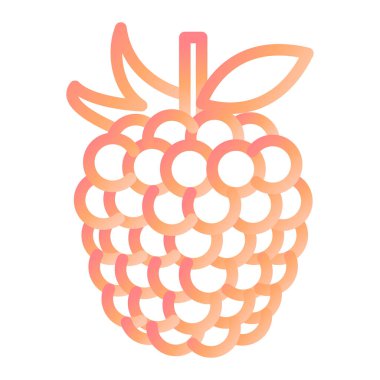 Ahududu. Web simgesi basit illüstrasyon 