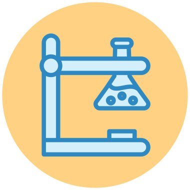 Mikroskop. Web simgesi basit tasarım