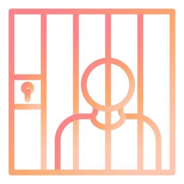 Modern simge vektör illüstrasyonunu mahkum et 