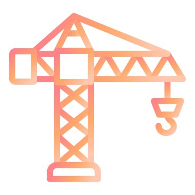 vinç modern simge vektör illüstrasyonu 