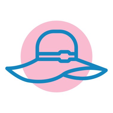 Şapka. Web simgesi basit illüstrasyon