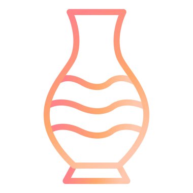 vazo modern simge vektör illüstrasyonu 