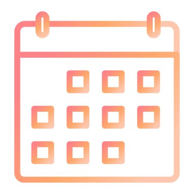 Takvim. Web simgesi basit illüstrasyon 