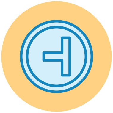 Yol işareti simgesi, vektör illüstrasyonu basit tasarım