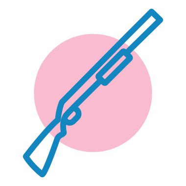 Bir silah simgesinin vektör illüstrasyonu