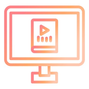 Ebook vektör simgesi modern basit tasarım