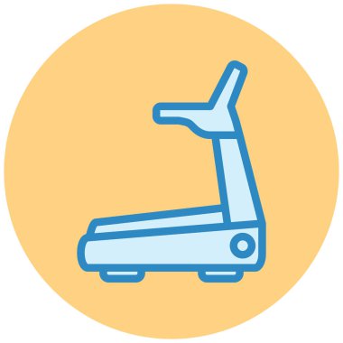 fitness sporu düz vektör simgesi.