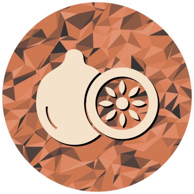 limon simgesi, vektör illüstrasyonu basit tasarım