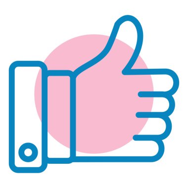 Başparmağını kaldır. Basit resimleme