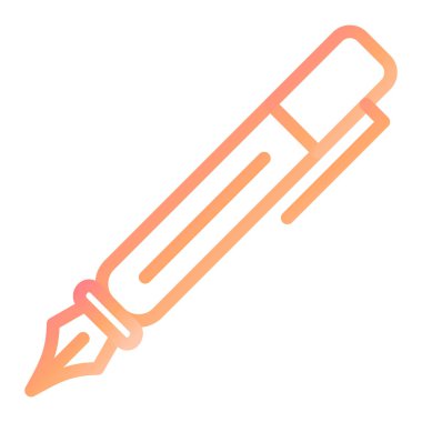 Kalem. Web simgesi basit illüstrasyon 